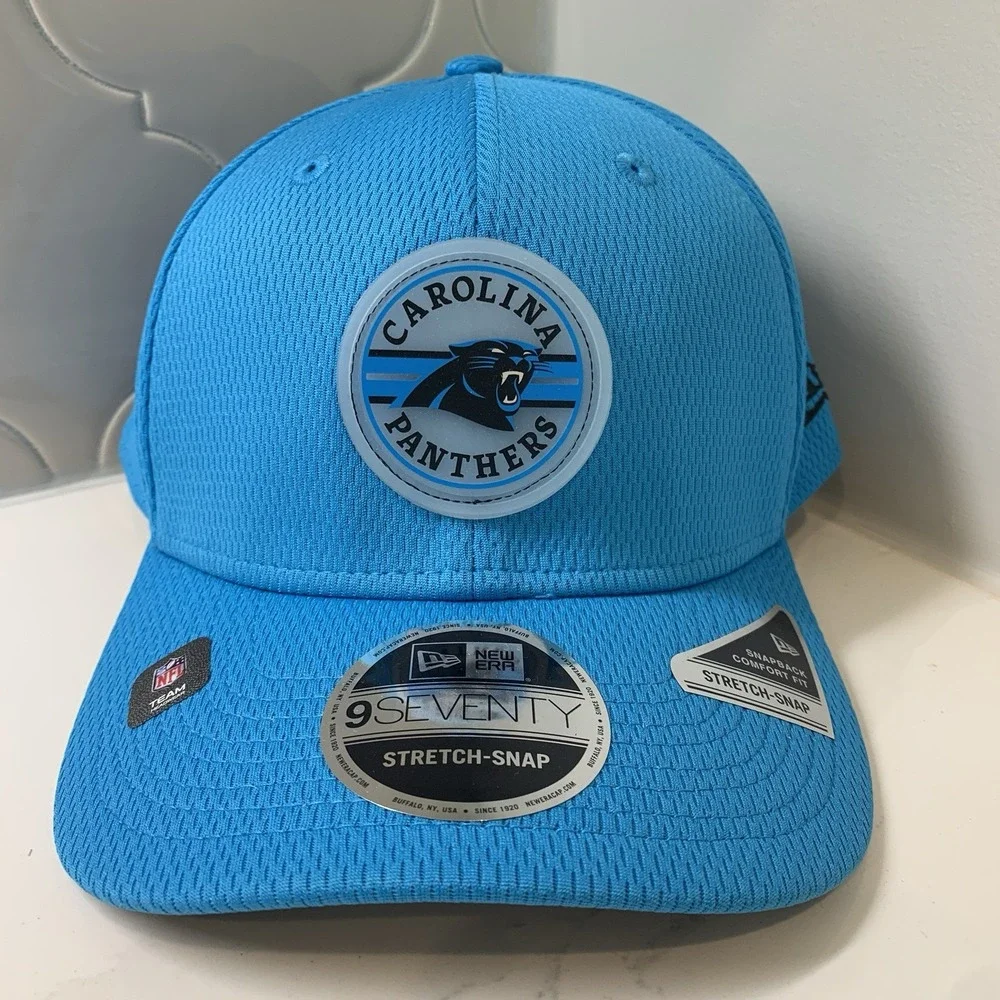 New Era Carolina Panthers 9SEVENTY Stretch Snap Adjustable Snapback Cap Hat OSFM